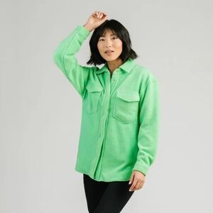 Zyia Green Naya Shirt Jacket size medium BNWT